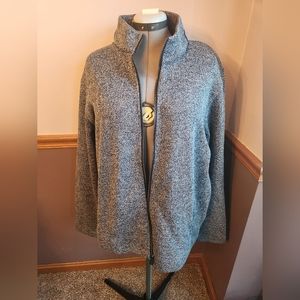 Johnston & Murphy Men's Long Sleeve Knit Jacket XXL Gray